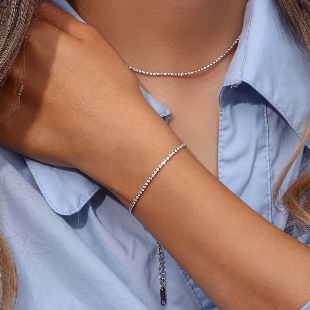 Bracelet TENNIS/plaqué or