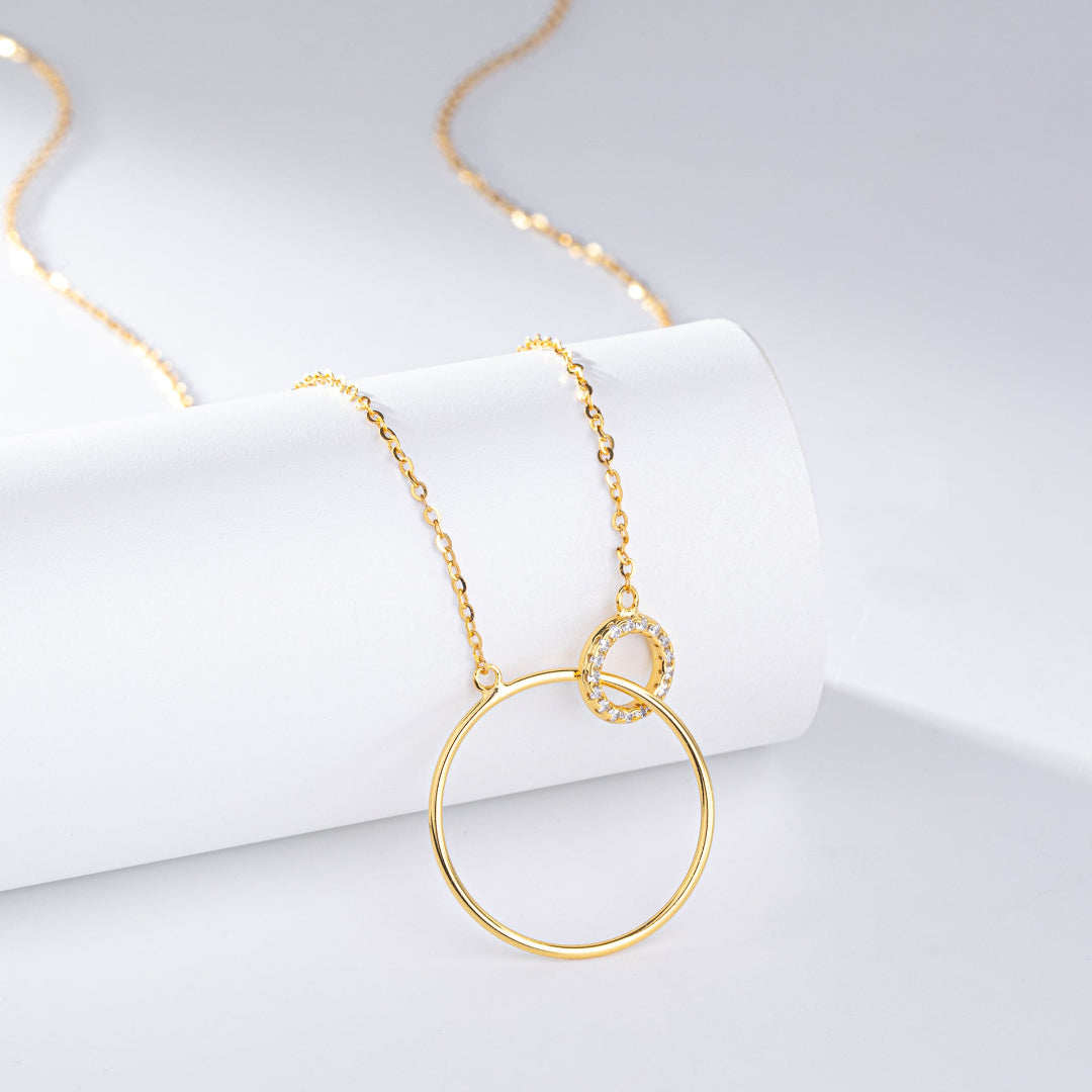Collier Lyvia en argent rhodié ou plaqué or