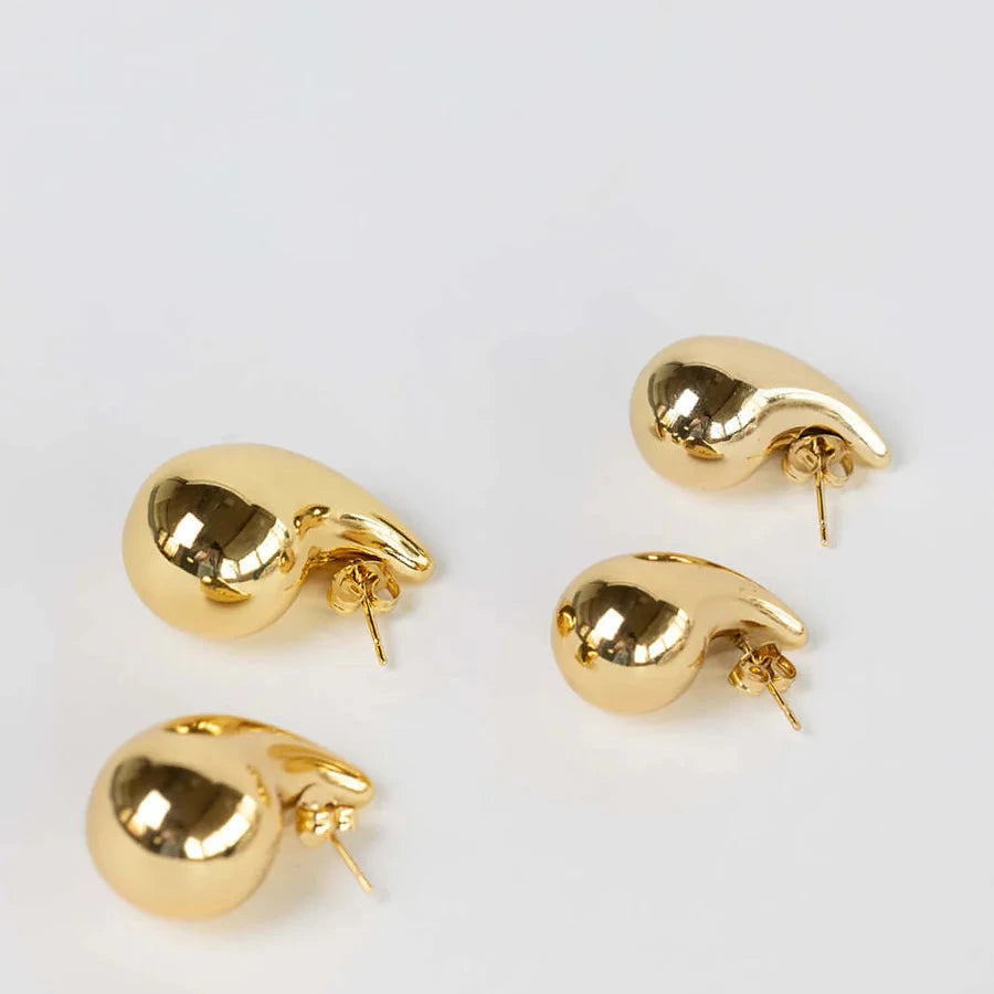 Boucles d'oreilles VIBRATION/acier plaqué or