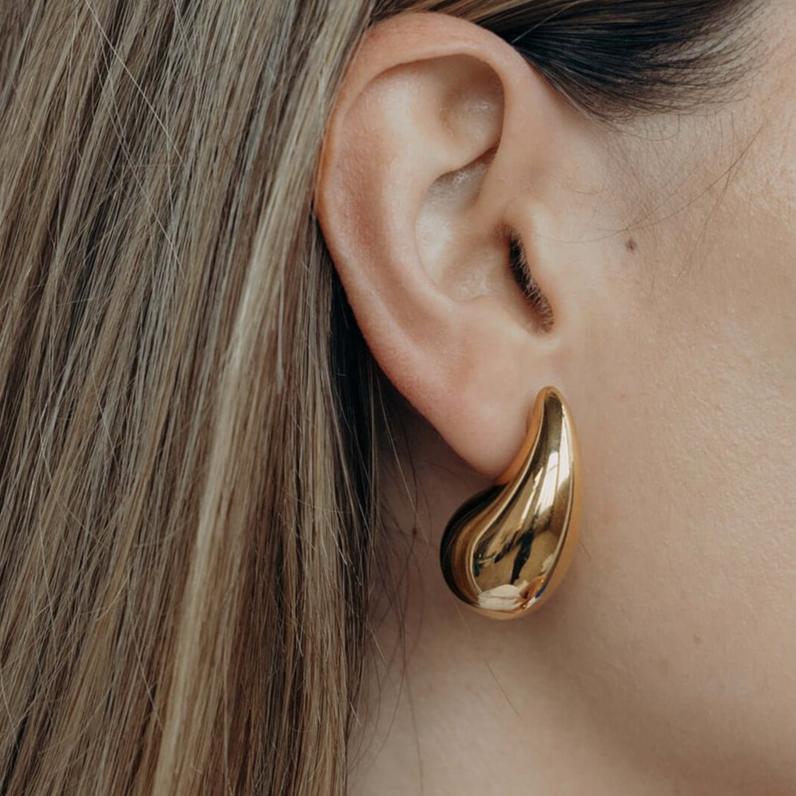 Boucles d'oreilles VIBRATION/acier plaqué or