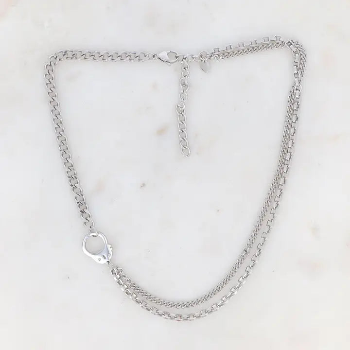Collier Alex unisexe/ acier inoxydable.