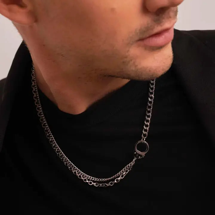 Collier Alex unisexe/ acier inoxydable.