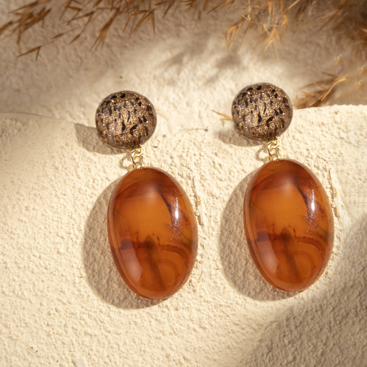 Boucles d’oreilles résine Atelier