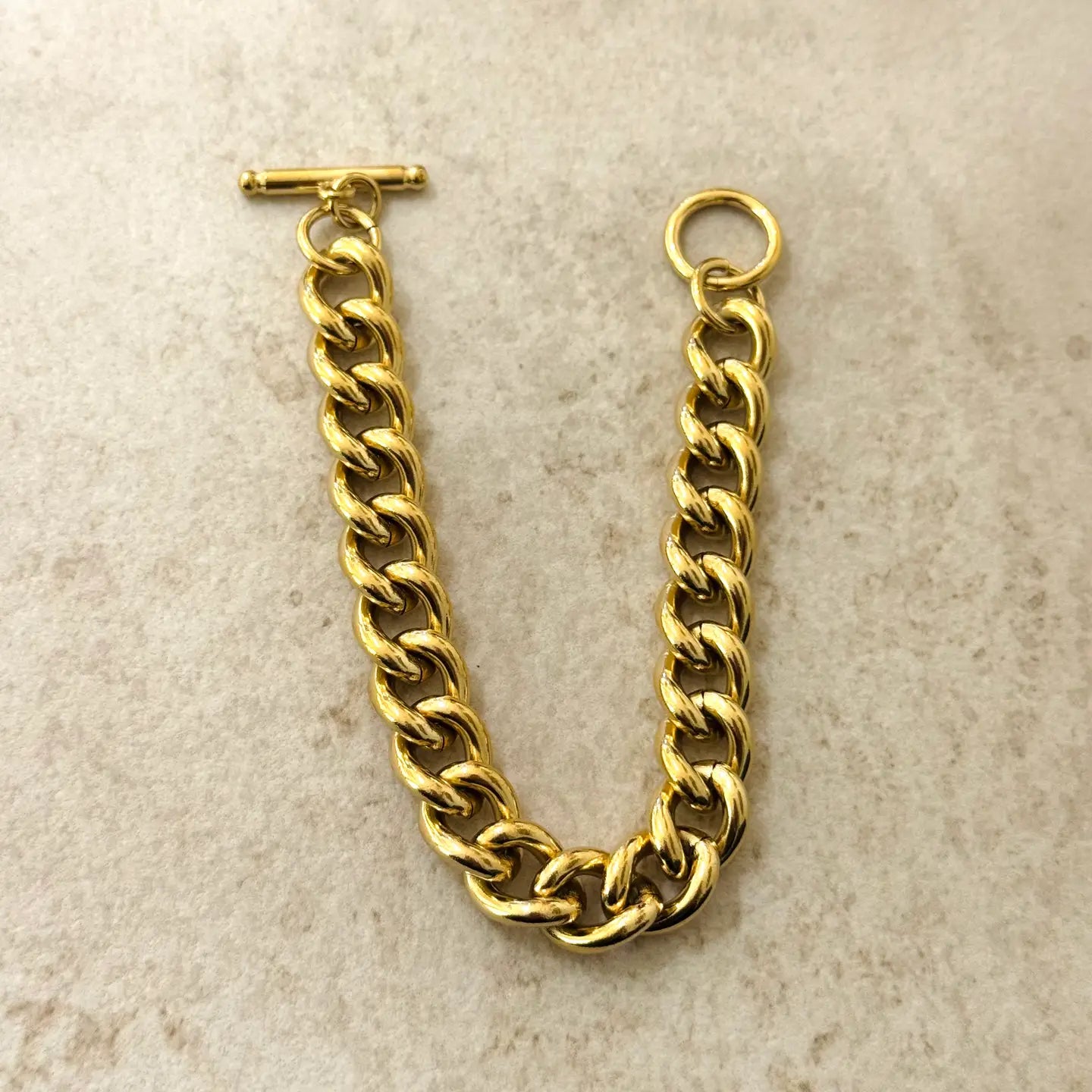 Bracelet Chaîne Iggy en Acier Inoxydable doré