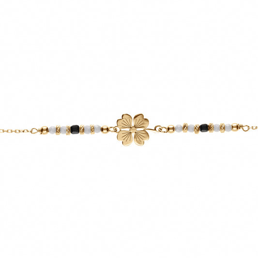 Bracelet Argent Doré trèfle