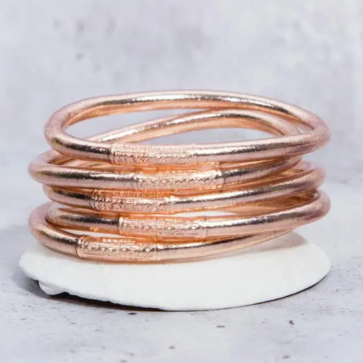Véritable bracelet bouddhiste jonc - champagne