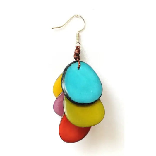 Boucles d'oreilles Grappas Multicolore