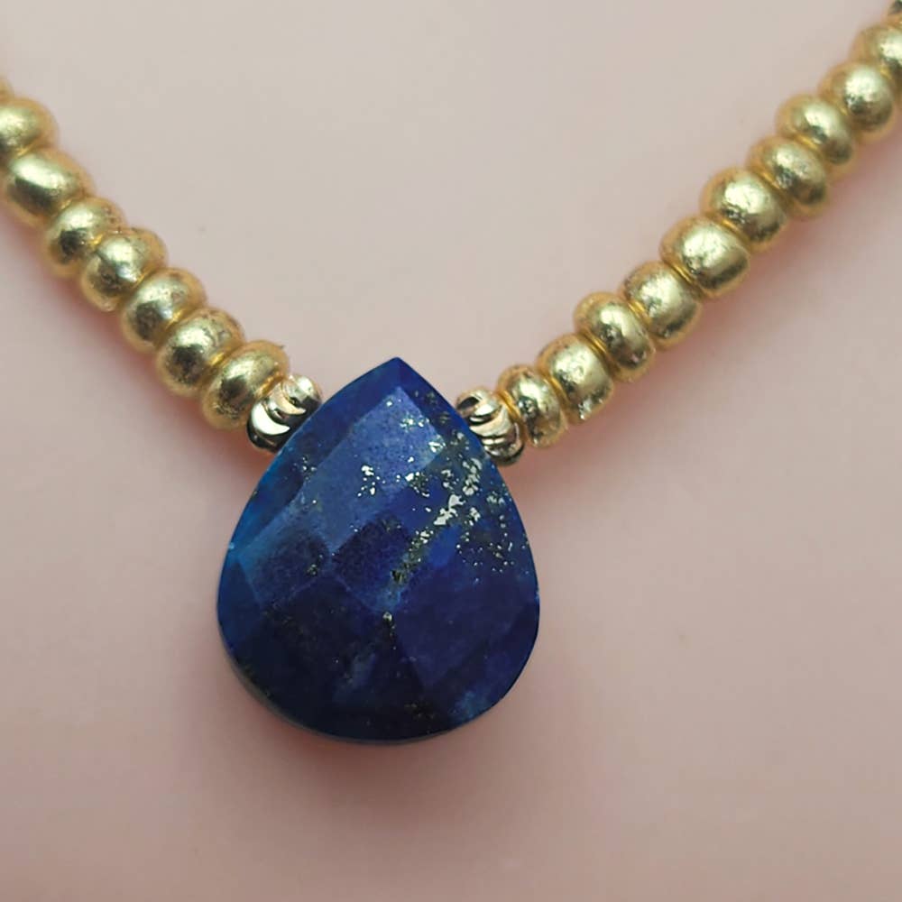 Collier Mohavena  lapis-lazuli