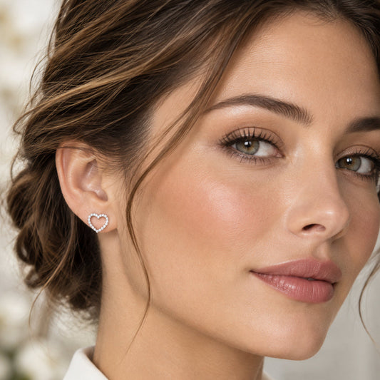 Clous d’oreilles Nomade en acier inoxydable 316L avec strass