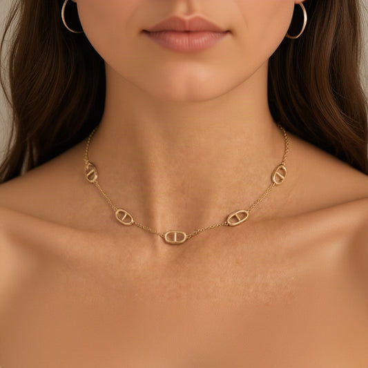Collier Minimaliste marine