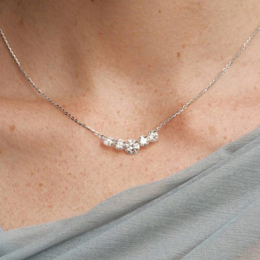 Collier Iris en argent rhodié ou plaqué or