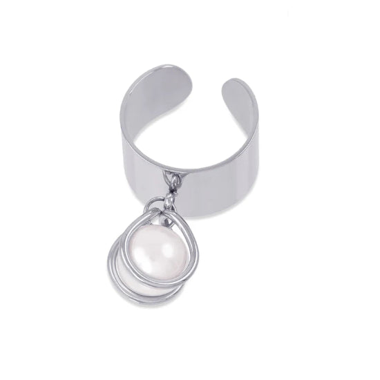 Bague radiant argenté