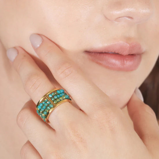 Bague Levity Mossy turquoise