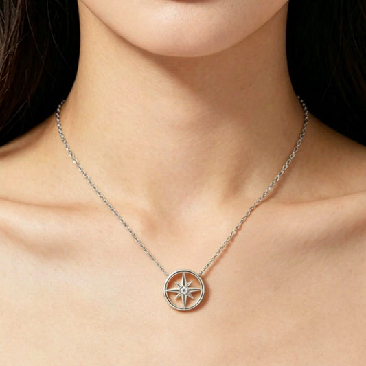 Collier Céleste en argent rhodié ou plaqué or