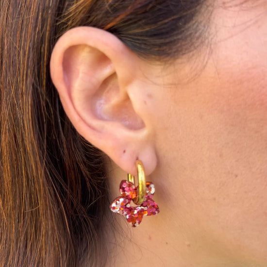 Créoles tiaré mix cuivre