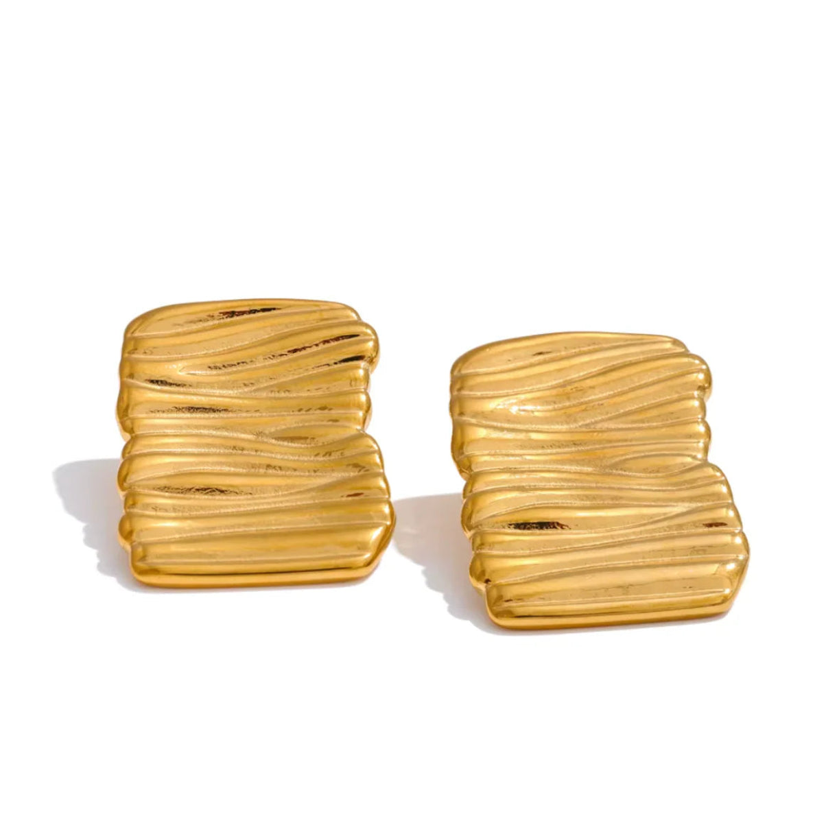 Boucles d'oreilles CLARA/acier plaqué or