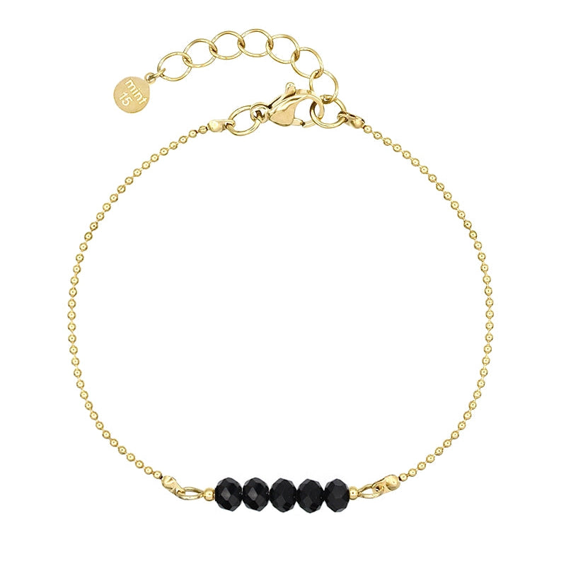 Mint 15/08 Bracelet paillettes noir