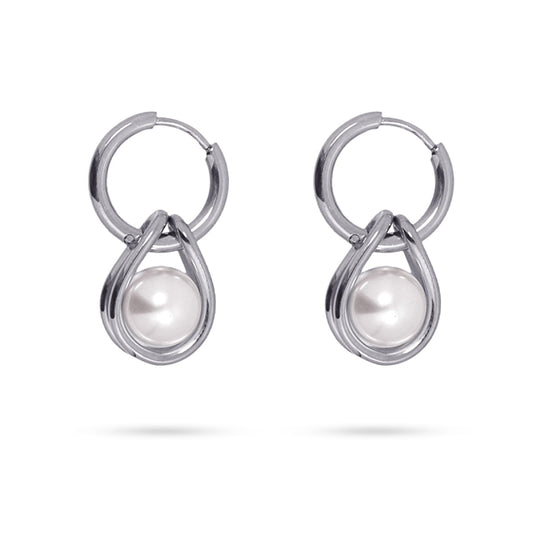 Boucles d'oreilles Rauri argenté