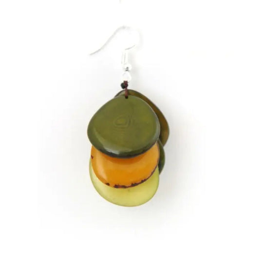 Boucles d'oreilles Grappas Vert