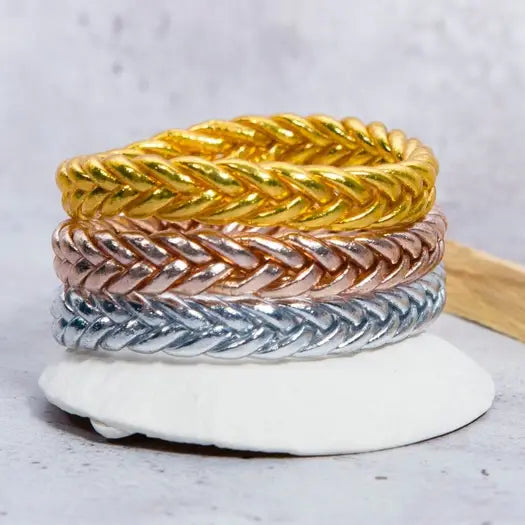 1 Véritable bracelet jonc bouddhiste tressé