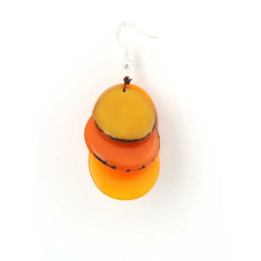 Boucles d'oreilles Grappas Orange