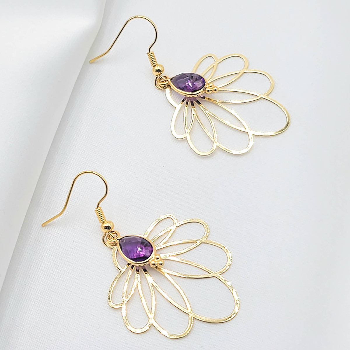 Boucle d'oreille Niyuma  Améthyste