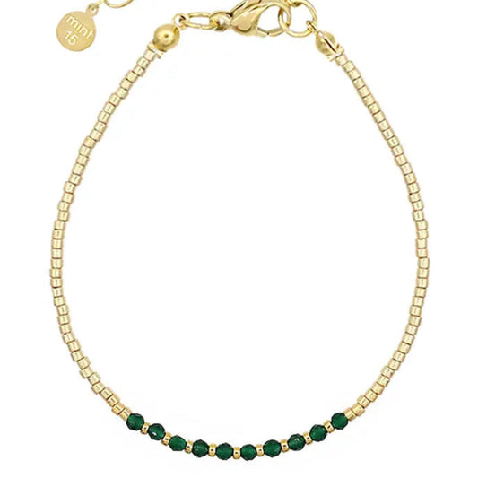 Mint 15 Bracelet Petites perles Green Forest